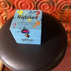 Word Teasers Card Game Riddles Box Talk Laugh Learn Family Fun Trivia